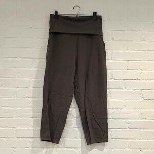 lululemon foldover casual pants - green, size 8